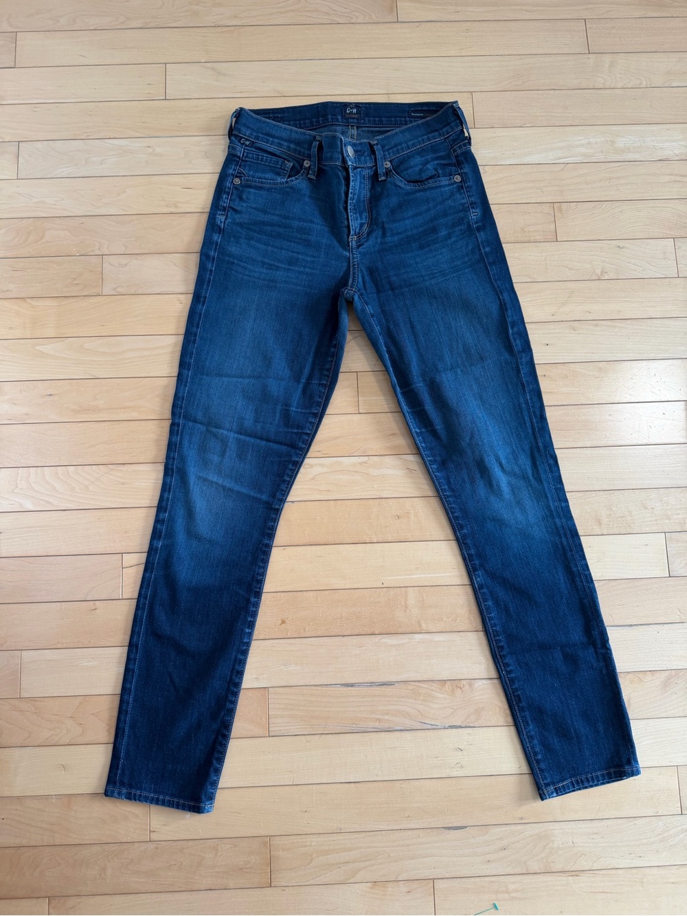 Citizens of Humanity Thompson Medium Rise Cropped Skinny Jeans Dark Wash Size 24